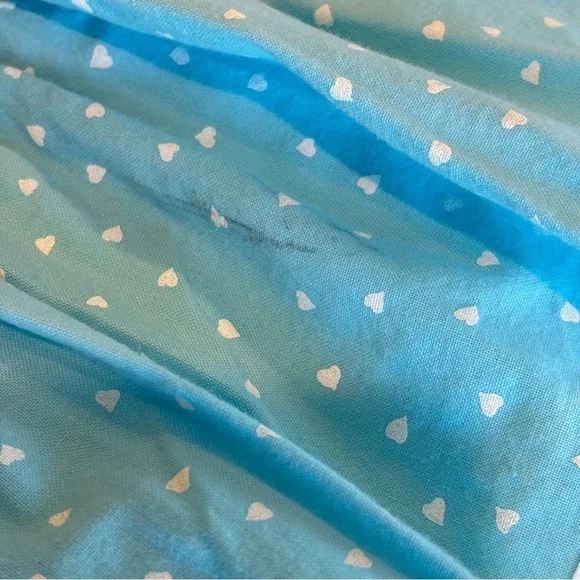 VINTAGE AMY TOO! White and Blue Polka Dot Ruffled Girls Dress 80s 90s Size 12 - Picture 8 of 14